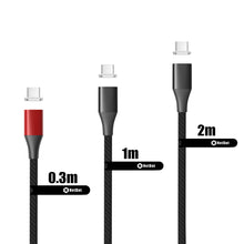 Load image into Gallery viewer, N. NETDOT Magnetic Charging Cable, Gen10 Nylon Braided Magnetic Phone Charger Compatible with USB-C,Type C Devices and Phones(0.3/1/2m)