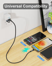 Load image into Gallery viewer, NetDot Magnetic Charging Cable,6in1 Gen12 (3.3ft/3 pack black) 18W Fast Charging Magnetic Phone Charger,USB-A and USB-C Magnetic charger for USB-C ,Micro USB and i-Product