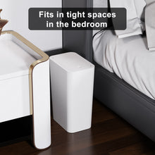 Load image into Gallery viewer, NetDot Bathroom Trash Can with Lid 3 Pack Set, 2 Packs 3.4Gal 13L Slim Kitchen Trash Can and 1 Pack 2.6Gal 10L Garbage Can,Small Trash Can/ Trash Bin/Waste Basket for Bedroom,Office(Cream,3 Pack)