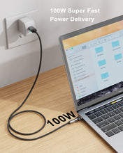 Charger l'image dans la galerie, N. NETDOT USB-C to USB-C Magnetic Charging Cable,Gen14 3in1 100W Fast Charging Type-C Magnetic Charger and Data Transfer cable for USB-C,Micro USB Phones,Laptop and i-Products - 3 black 6.6ft