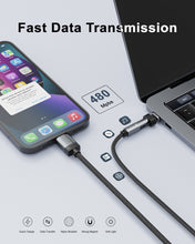 Load image into Gallery viewer, N. NETDOT USB-C to USB-C Magnetic Charging Cable,Gen14 3in1 100W Fast Charging Type-C Magnetic Charger and Data Transfer cable for USB-C,Micro USB Phones,Laptop and i-Products - 3 black 3.3ft