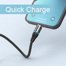 Load image into Gallery viewer, Magnetic Charging Cable,N. NETDOT Gen12 6 Pack (1/1/3.3/3.3/6.6/6.6ft) 3in1 Max 18W Fast Charging Magnetic Phone Charger and Data Transfer Magnetic charger for Micro USB, USB-C / Type c and i-Product