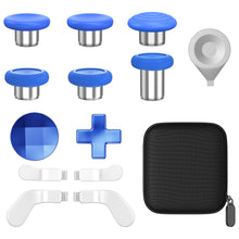 Carica l&#39;immagine nel visualizzatore di Gallery, N. NETDOT 14 in 1 Accessories Kit for Xbox Elite Series 2 Controller,Full Set of Thumbsticks Replacements for Xbox Elite 2 Core with 6 Swap Joysticks,4 Paddles, 2 D-Pads, 1 Tool and 1 Bag (Blue+White)
