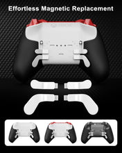 Carica l&#39;immagine nel visualizzatore di Gallery, N. NETDOT 14 in 1 Accessories Kit for Xbox Elite Series 2 Controller, Full Set of Thumbsticks Replacements for Xbox Elite 2 Core with 6 Swap Joysticks,4 Paddles, 2 D-Pads, 1 Tool and 1 Bag (Red+White)
