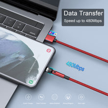 Cargar imagen en el visor de la galería, N. NETDOT Gen12 3in1 Magnetic Charging Cable [6.6ft,3 Pack Red], Fast Charging Data Transfer Cable Compatible with Smartphones,Headphones,Kindle and More
