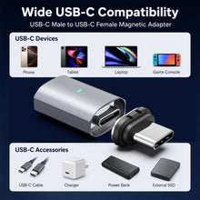 Lade das Bild in den Galerie-Viewer, N. NETDOT 240W Magnetic Adapter,Gen15 Fast Charging &amp; Data Transfer USB-C to USB-C Adapter for Smartphones,Tablets,Earphones etc. - 2 pack
