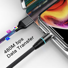 Cargar imagen en el visor de la galería, NetDot 3in1 Gen12 Magnetic Fast Charging Data Transfer Cable compatible with Micro USB &amp; USB-C smartphones and iPhone [3.3/5/6.6ft,1/1.5/2m,3 pack black]
